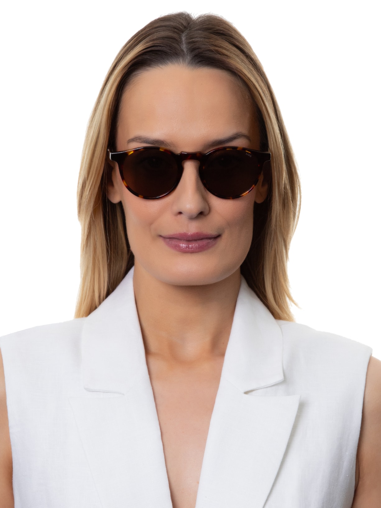 Óculos De Sol Unissex Fred Solar Demi Clássico Marrom Livo