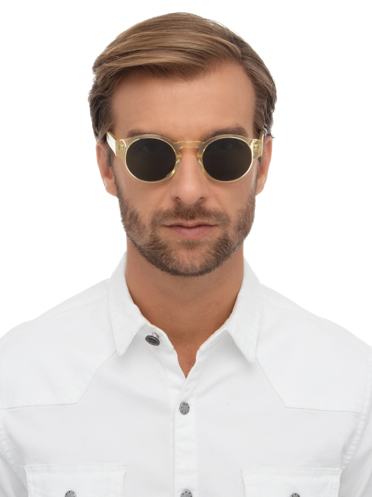 Óculos De Sol Unissex Jules Amarelo Livo