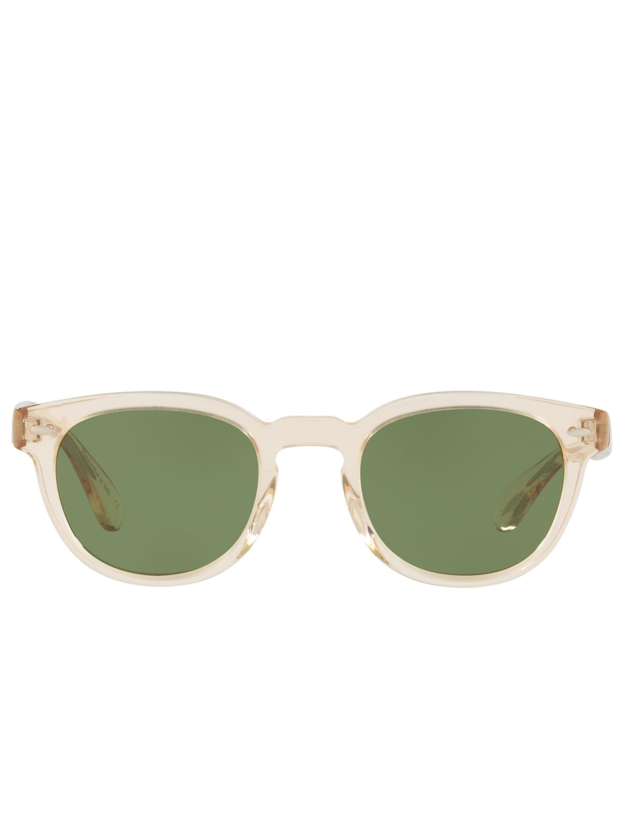 Óculos De Sol Unissex Lente Escura - Bege