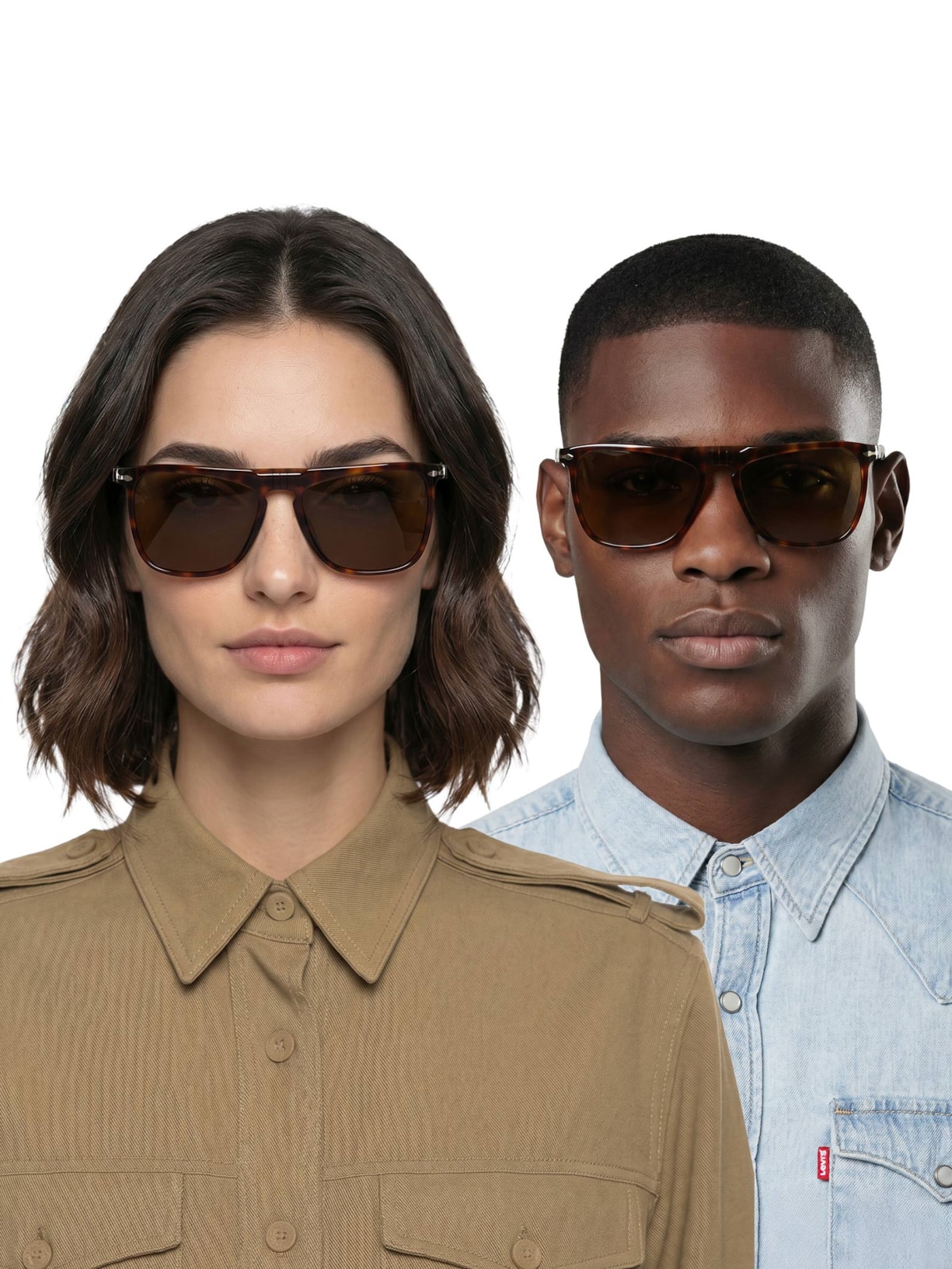 Óculos De Sol Unissex Marrom Persol