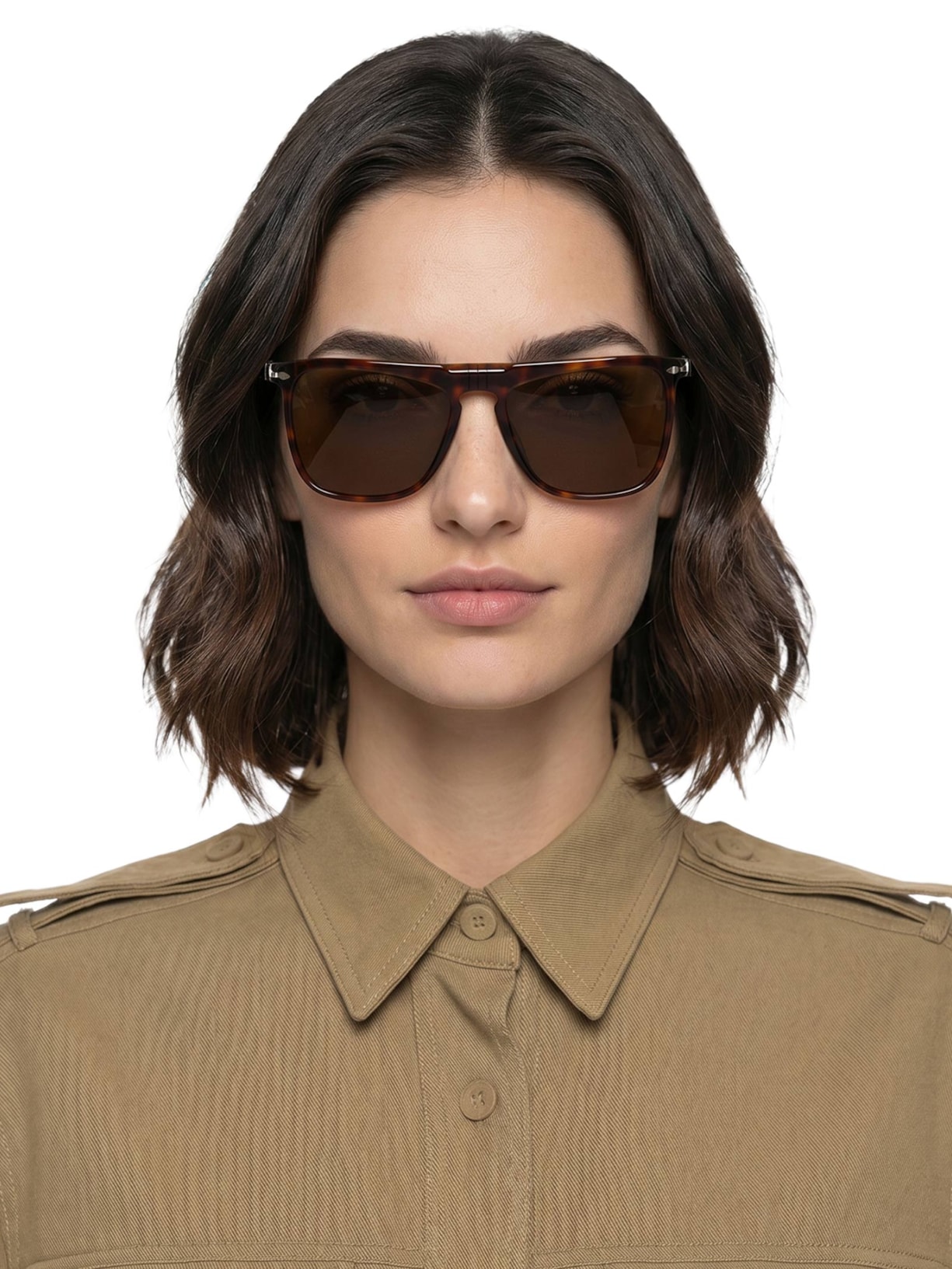 Óculos De Sol Unissex Marrom Persol