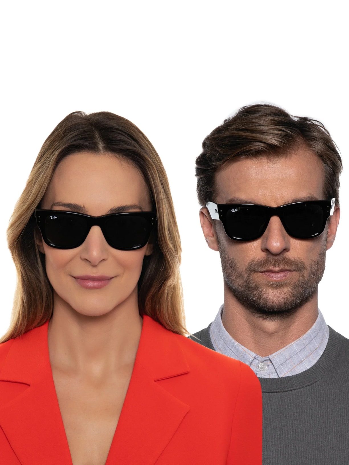Óculos De Sol Unissex Mega Wayfarer Preto Ray-ban