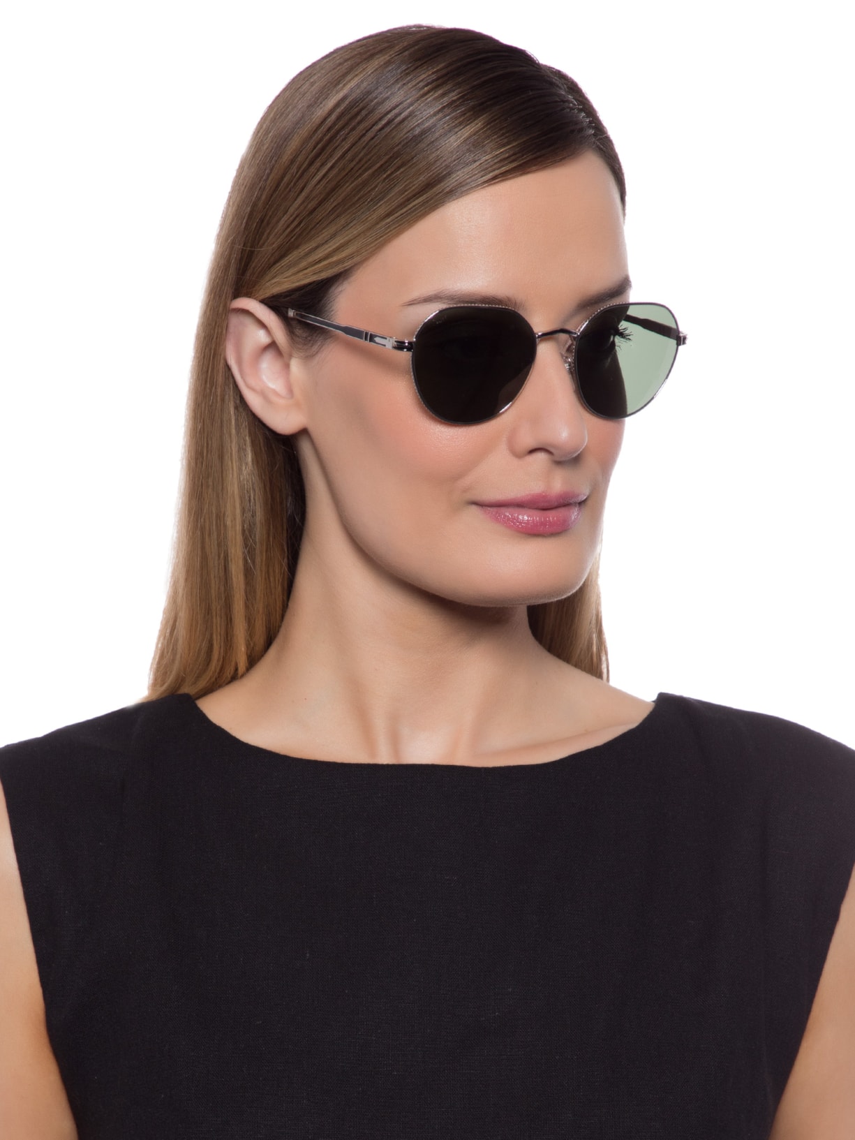 Óculos De Sol Unissex Metalizado Prata Persol