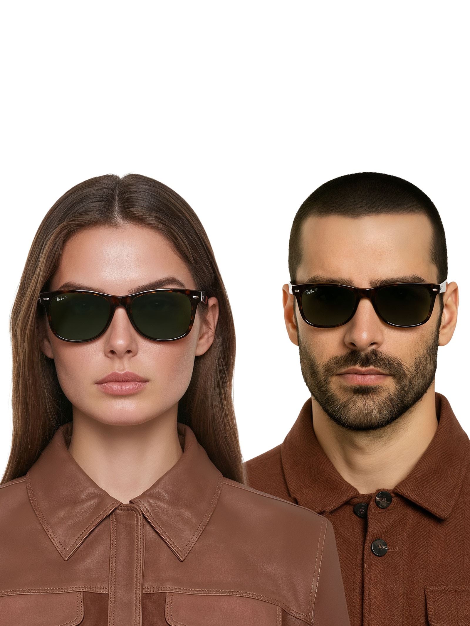 Óculos De Sol Unissex New Wayfarer Classic - Marrom - Ray-Ban