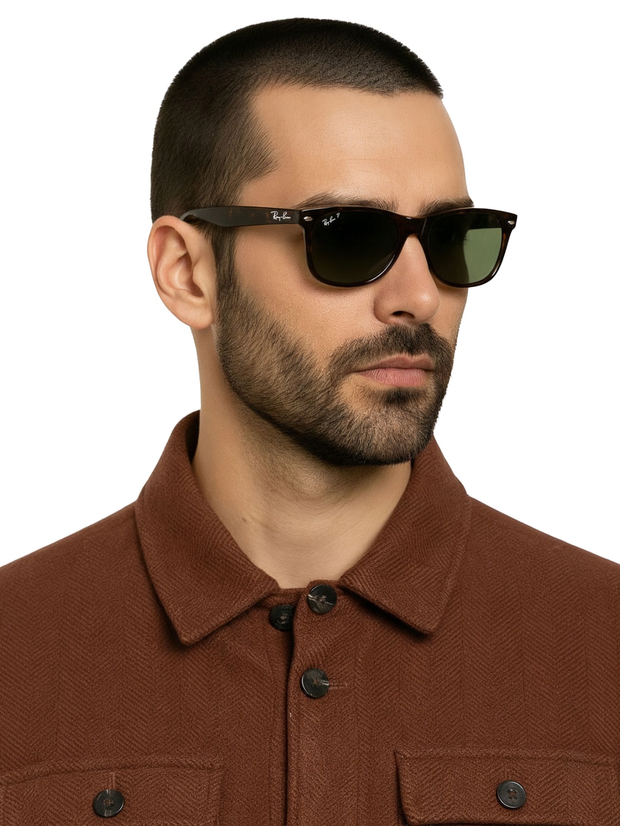 Óculos De Sol Unissex New Wayfarer Classic Marrom Ray-ban