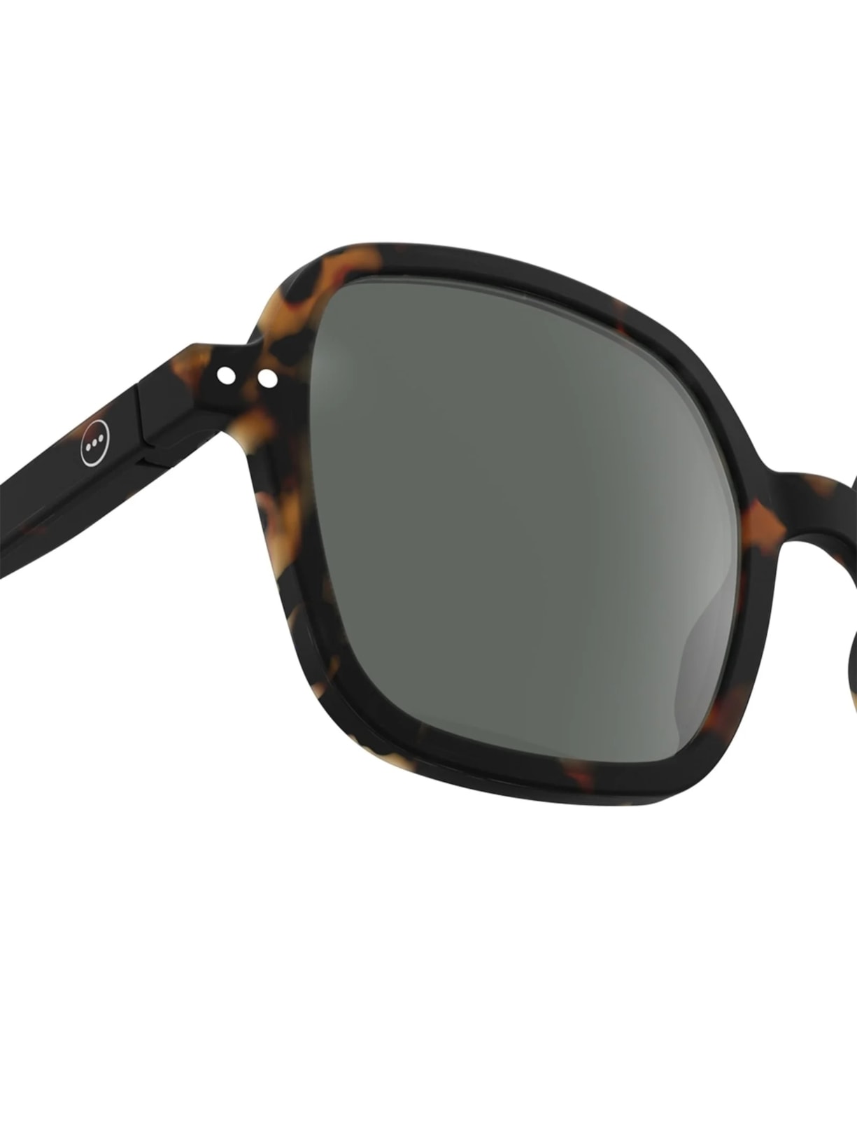 Óculos De Sol Unissex #Office Tortoise Oversize Square Marrom Izipizi