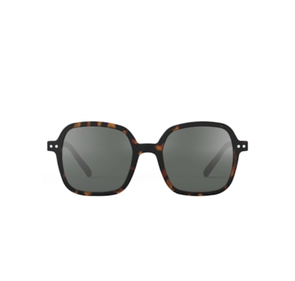 Óculos De Sol Unissex #Office Tortoise Oversize Square - Marrom
