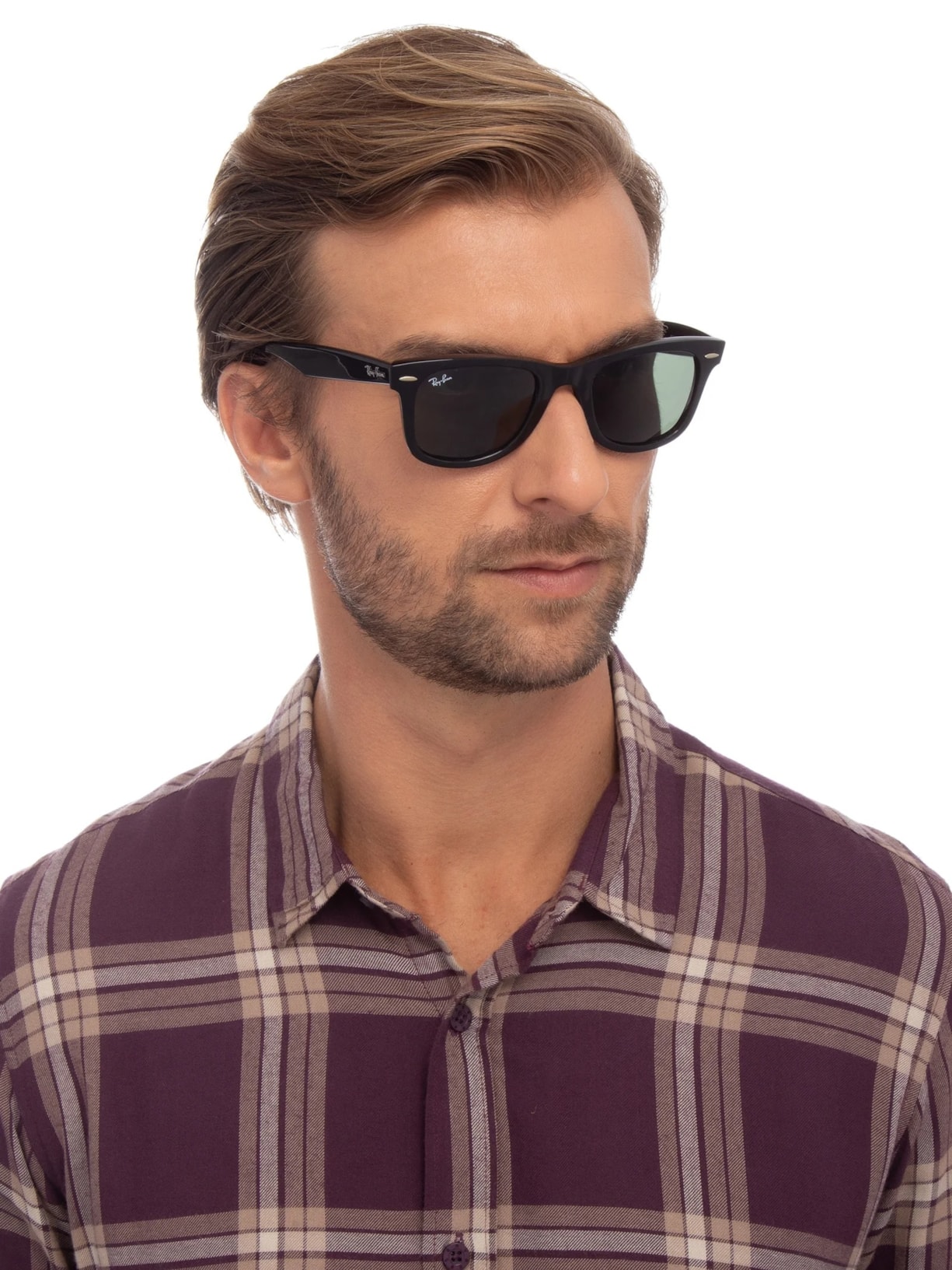 Óculos De Sol Unissex Original Wayfarer Classic Preto Ray-ban