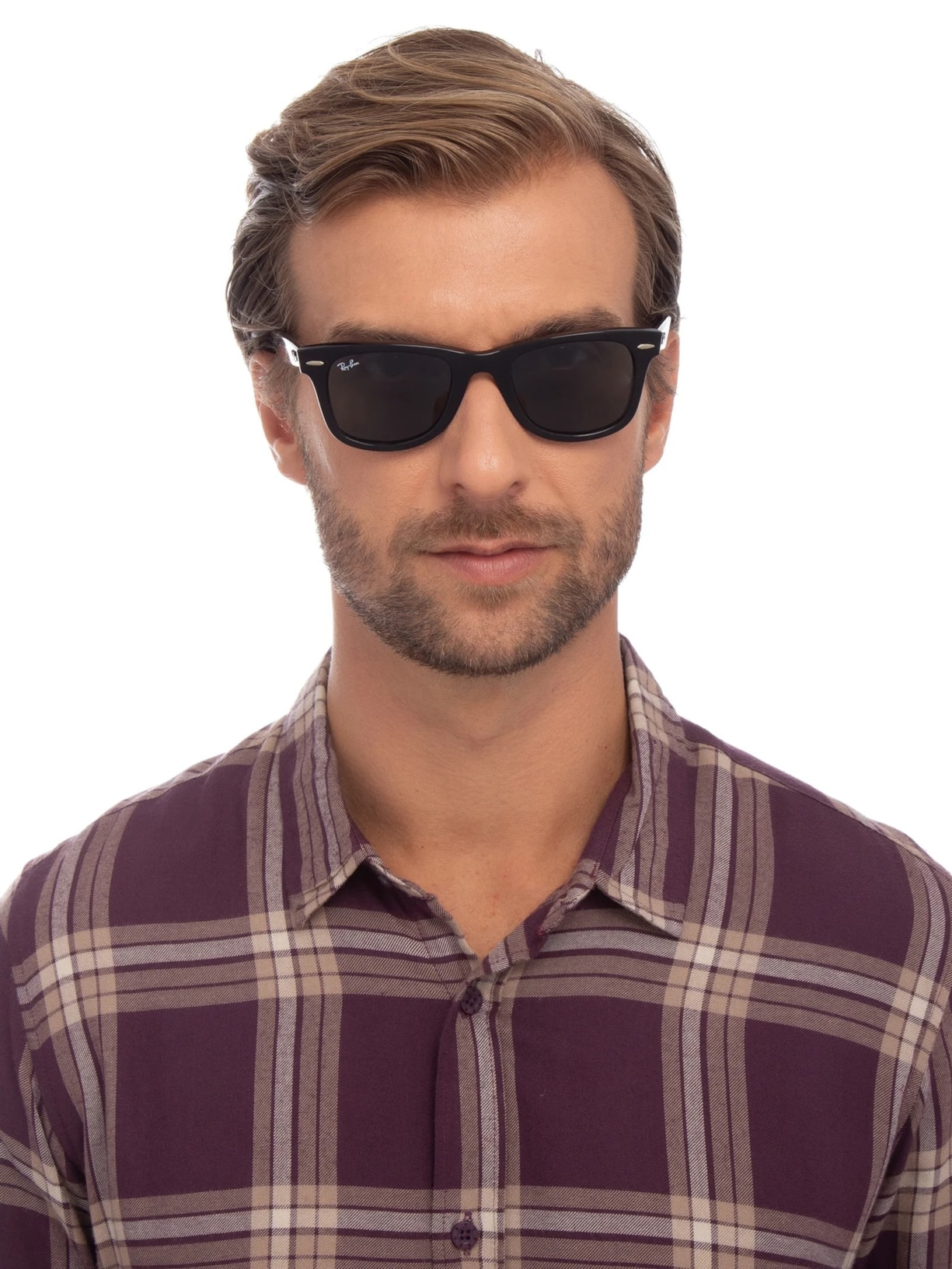 Óculos De Sol Unissex Original Wayfarer Classic Preto Ray-ban