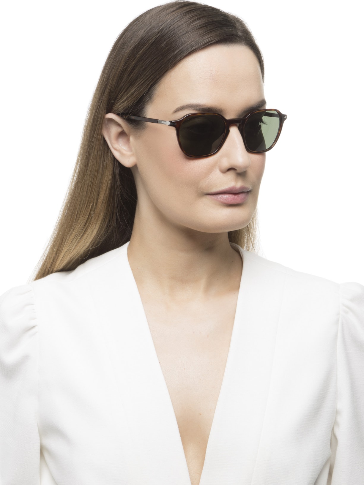 Óculos De Sol Unissex Quadrado Marrom Persol