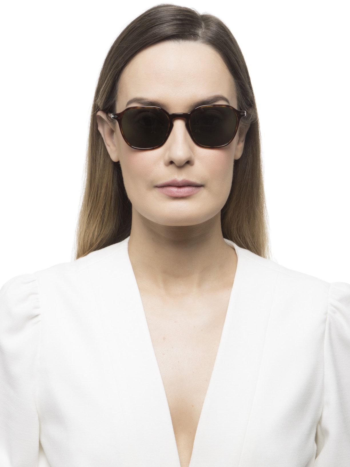 Óculos De Sol Unissex Quadrado Marrom Persol