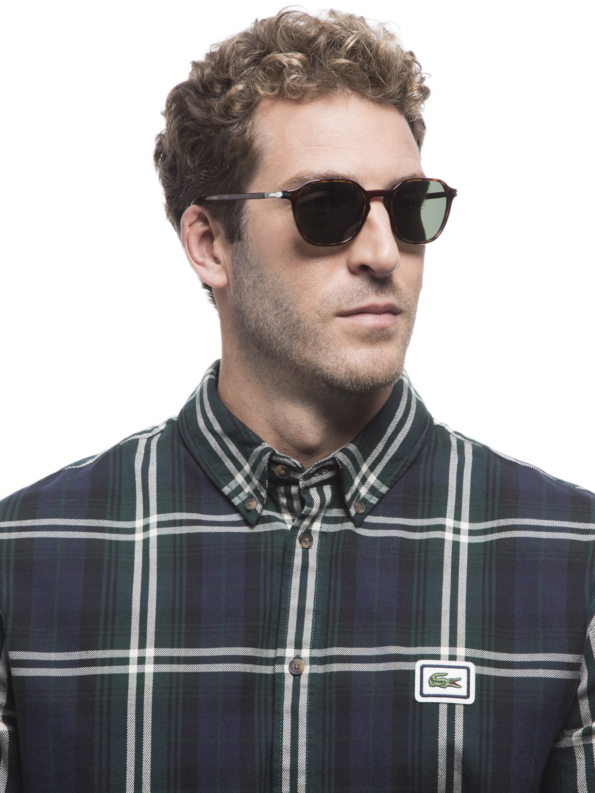 Óculos De Sol Unissex Quadrado Marrom Persol