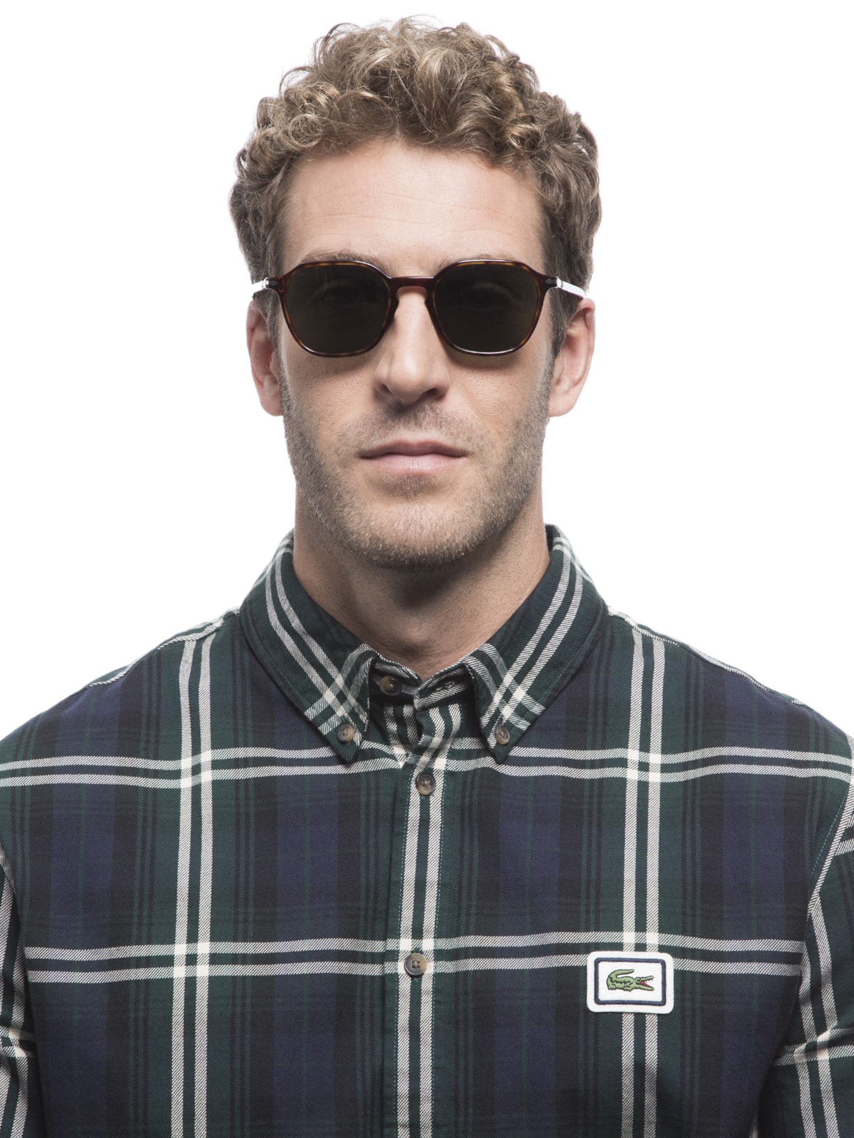 Óculos De Sol Unissex Quadrado Marrom Persol