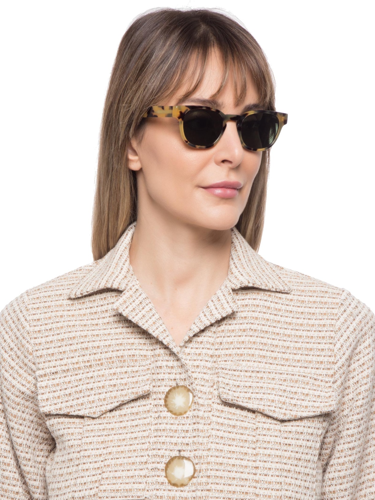 Óculos De Sol Unissex Sasha Demi Verde Livo