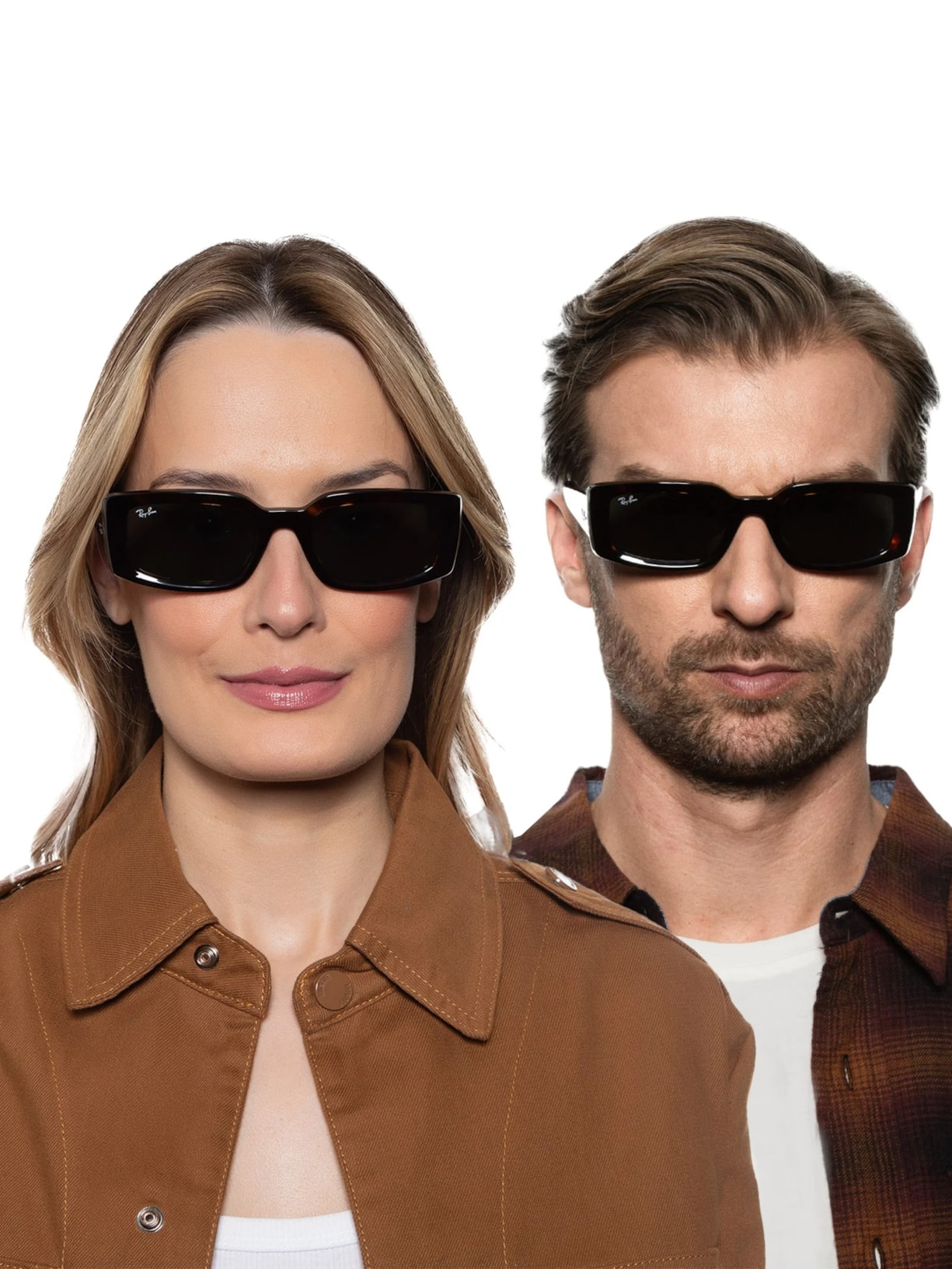 Óculos De Sol Unissex Sol Kiliane Bio-Based Marrom Ray-ban