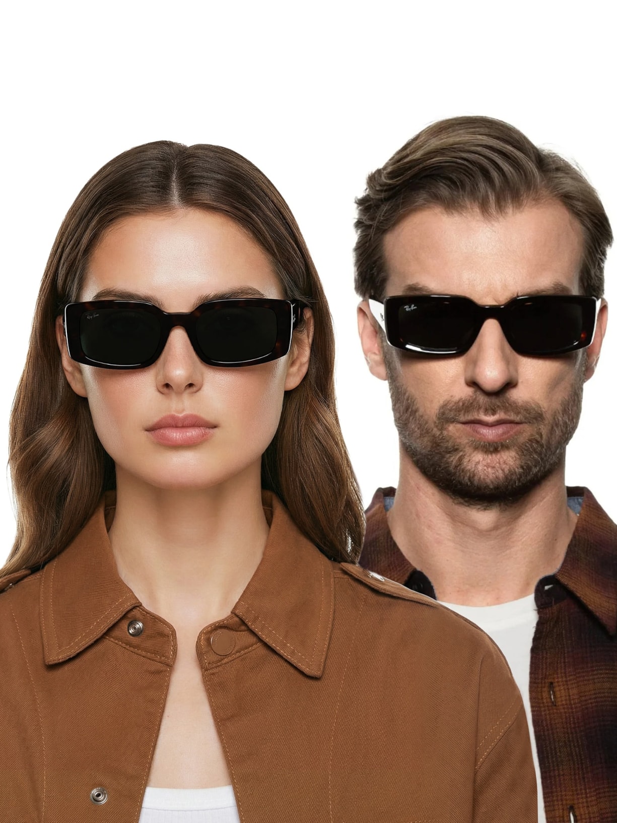 Óculos De Sol Unissex Sol Kiliane Bio-Based Marrom Ray-ban