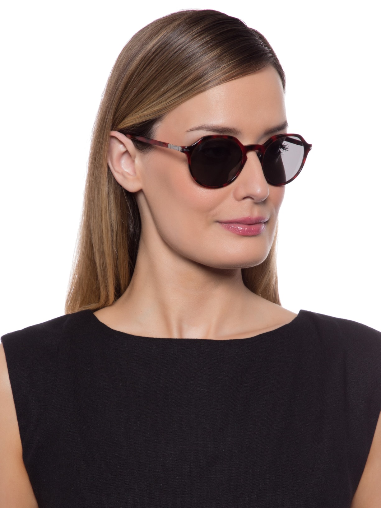 Óculos De Sol Unissex Tartaruga Vermelho Persol