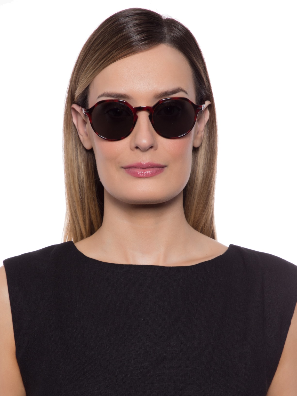 Óculos De Sol Unissex Tartaruga Vermelho Persol