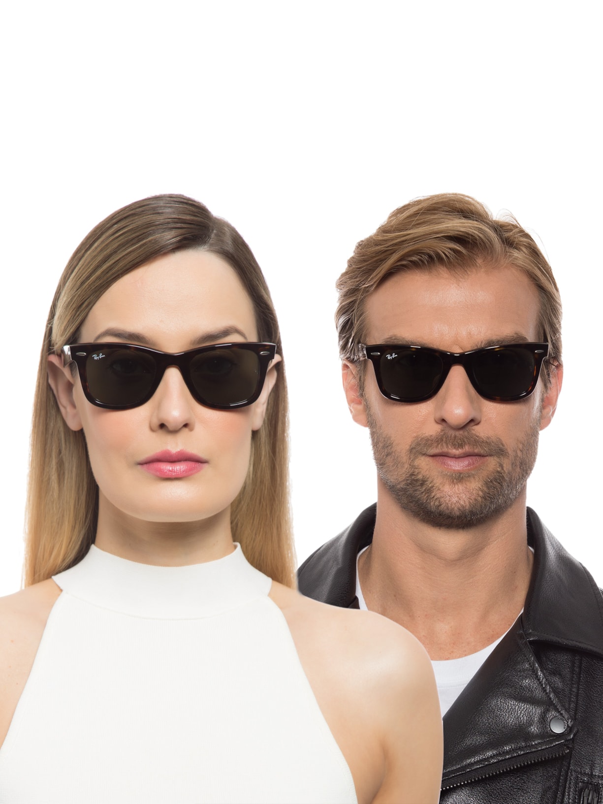 Óculos De Sol Unissex Wayfarer Marrom Ray-ban