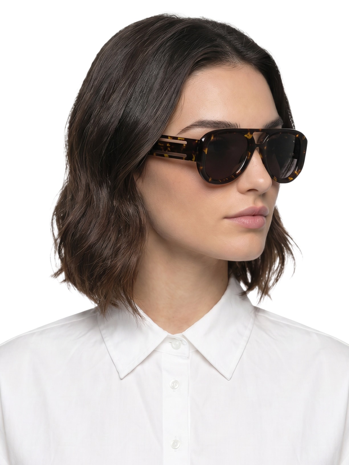 Óculos Feminino Acetato Madonna Marrom Nk