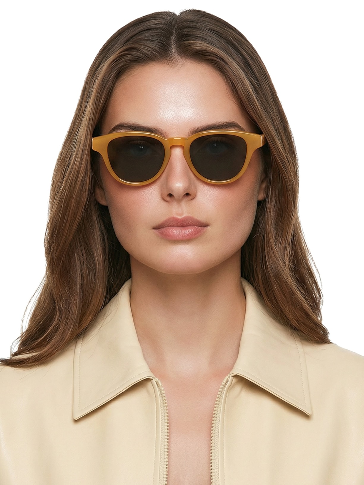 Óculos Feminino Adulto Roma Caramelo G15 Marrom Helena Bordon