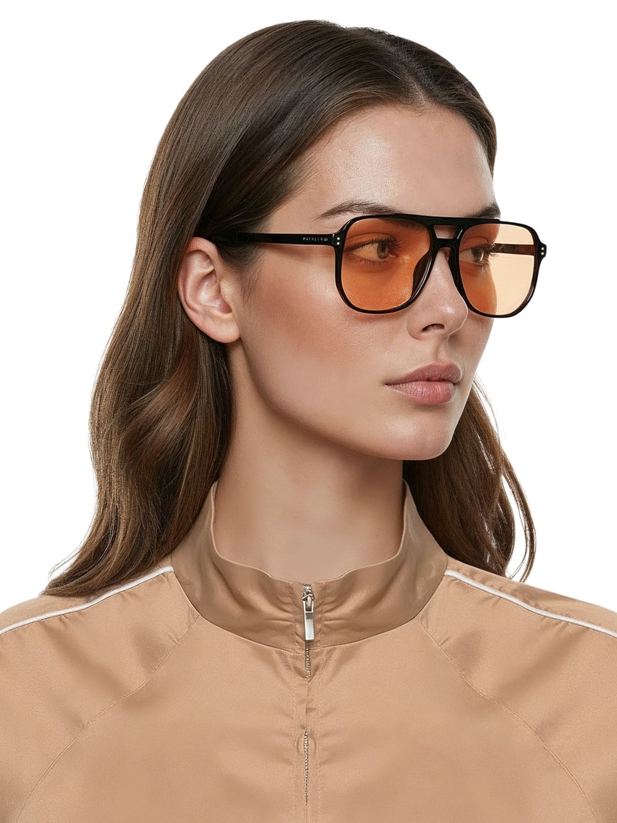 Óculos Feminino Aviador Preto Market 33