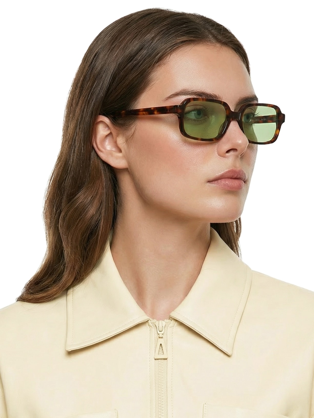 Óculos Feminino Bodrum Demi Com Lente Verde Marrom Helena Bordon