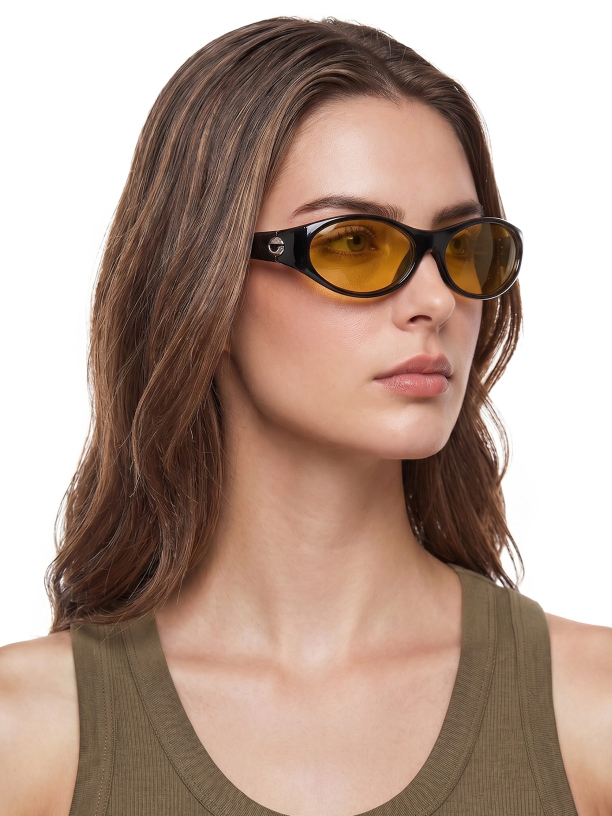Óculos Feminino Cycling Sunglasses Preto Coperni