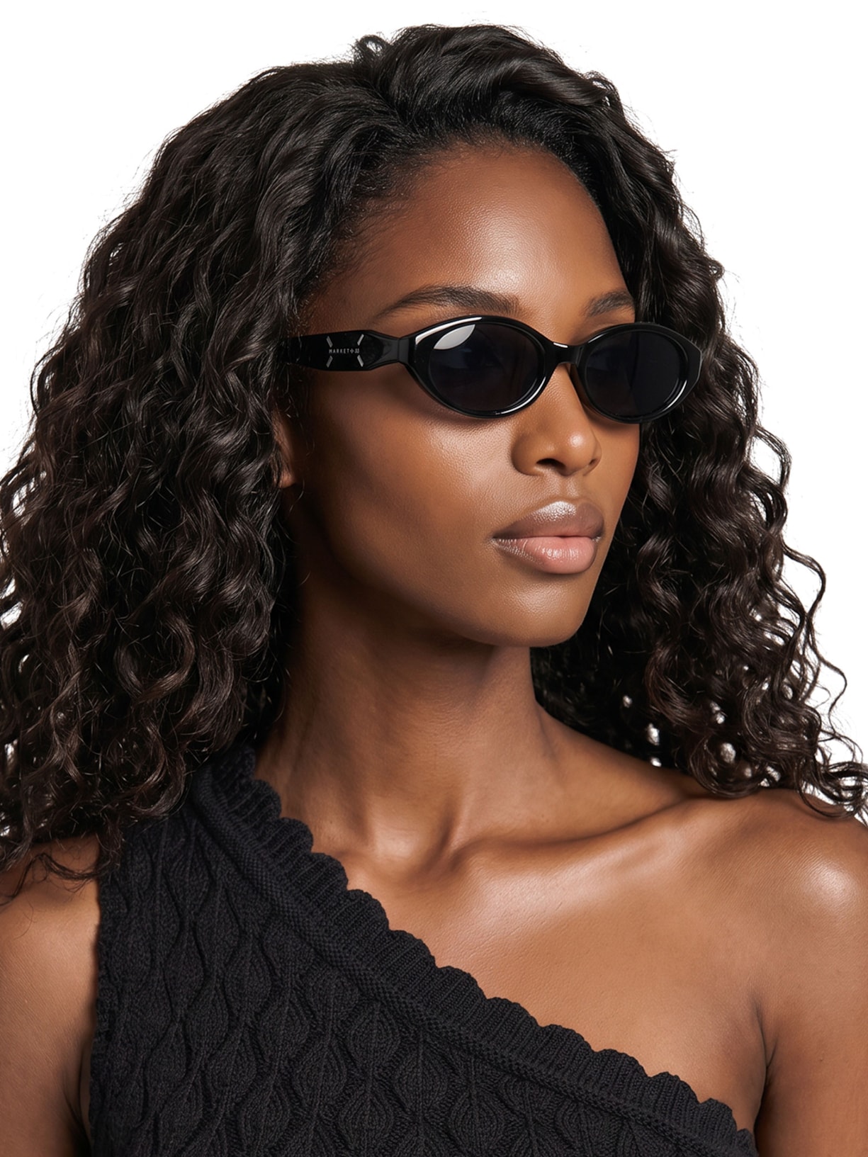 Óculos Feminino Oval Preto Market 33