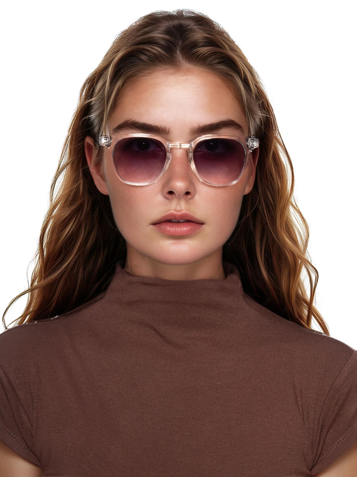 Óculos Feminino Quadrado Dobrável Branco Basiq