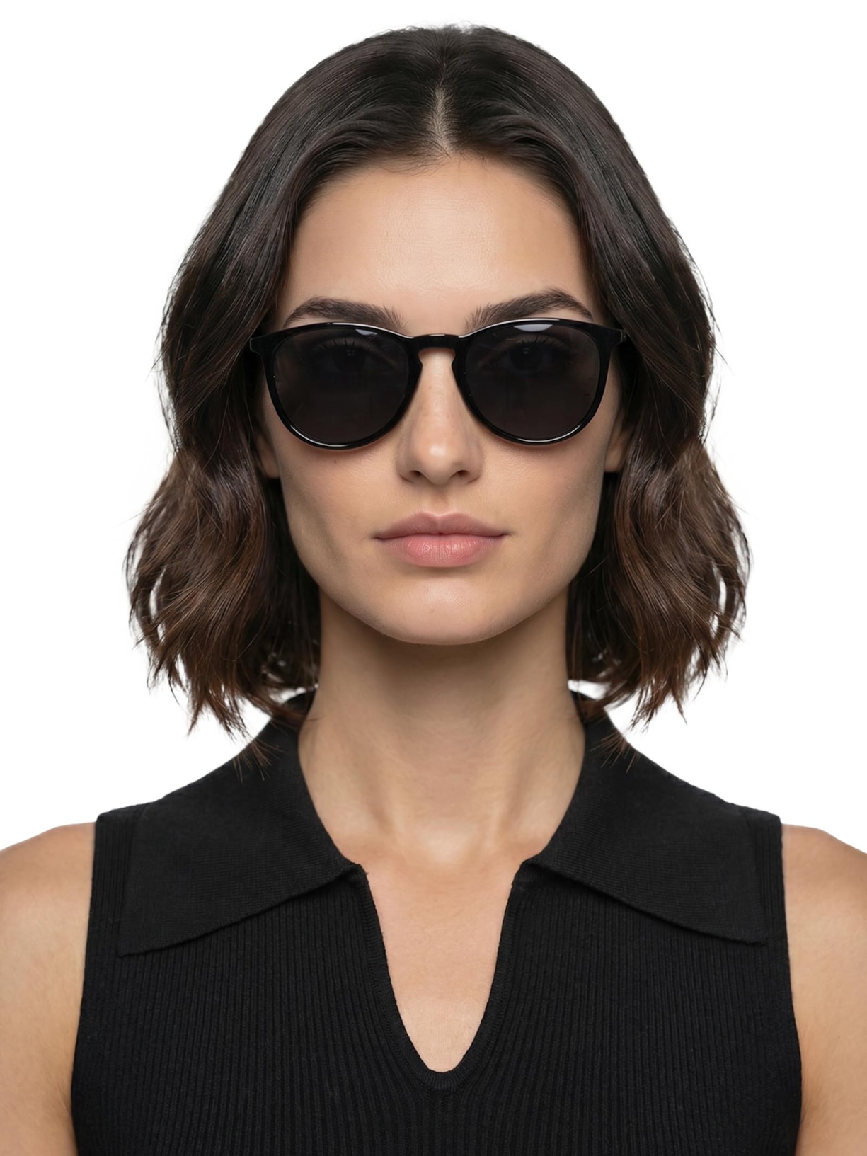 Óculos Feminino Redondo Preto Basiq
