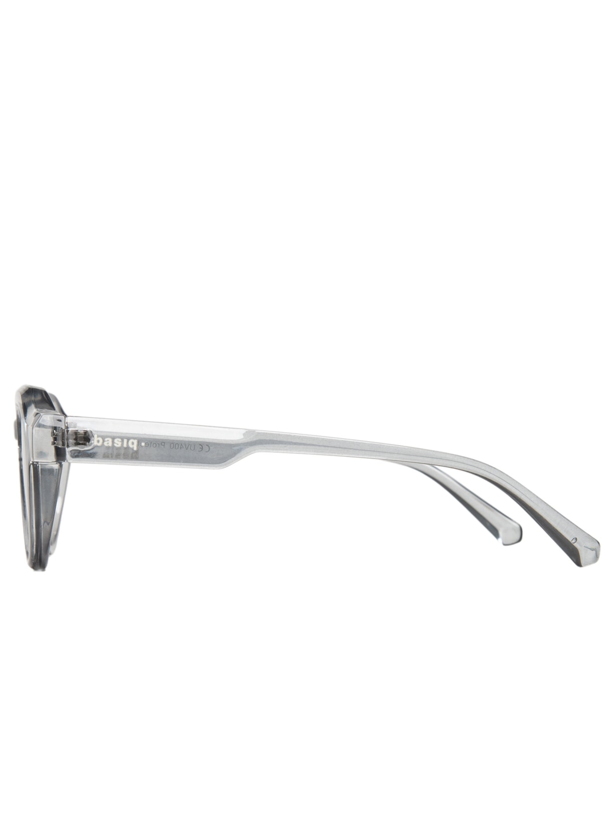 Óculos Feminino Redondo Transparente Cinza Basiq