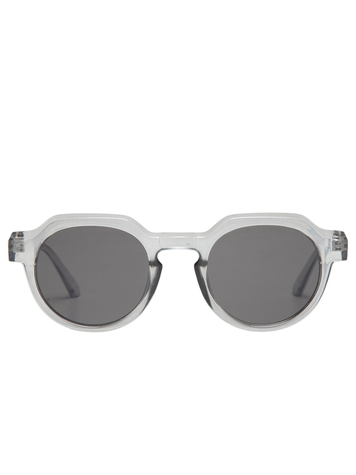 Óculos Feminino Redondo Transparente Cinza Basiq