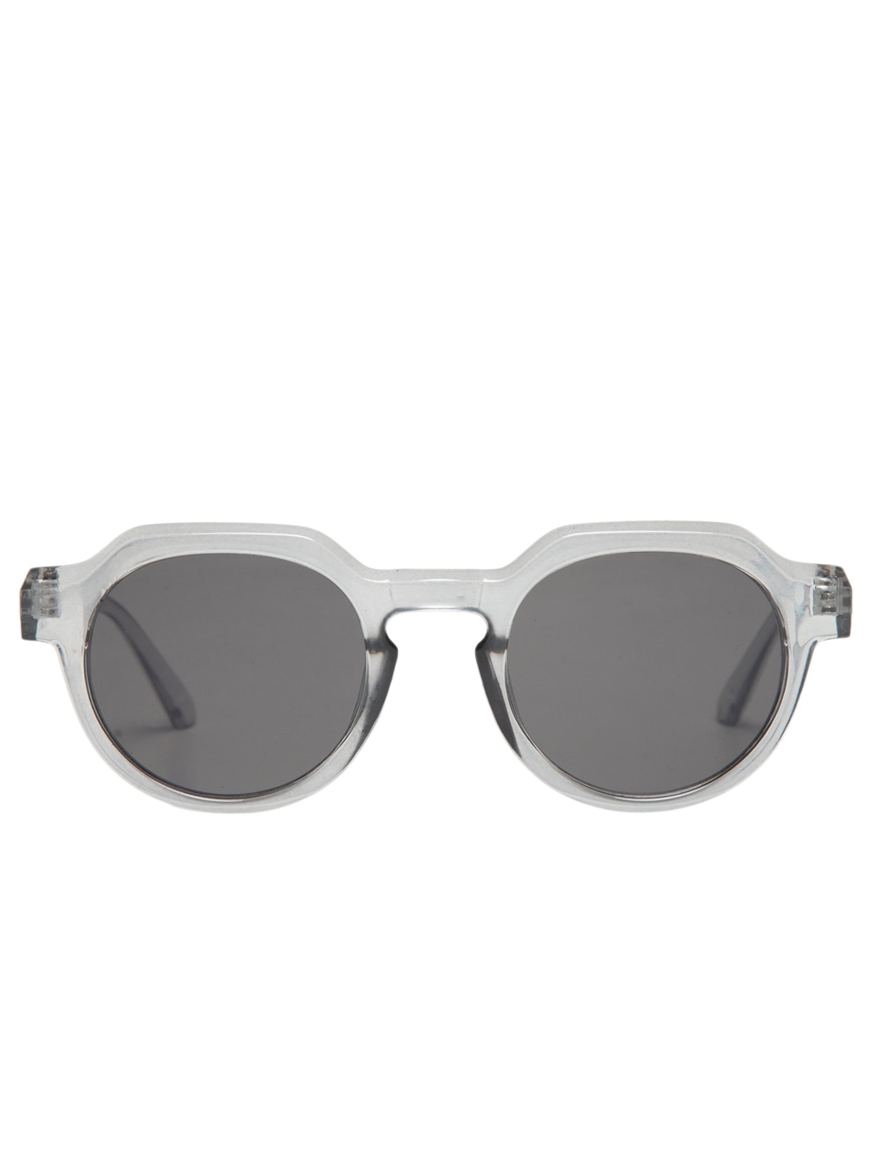 Óculos Feminino Redondo Transparente Cinza Basiq