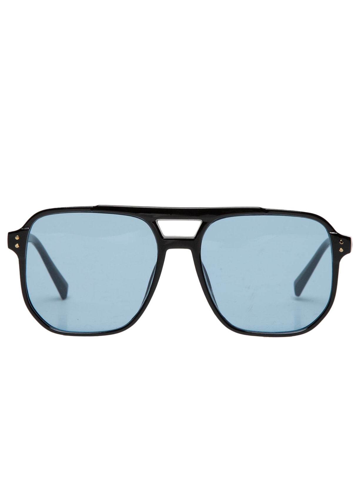 Óculos Masculino De Sol Quadrado Vintage - Preto