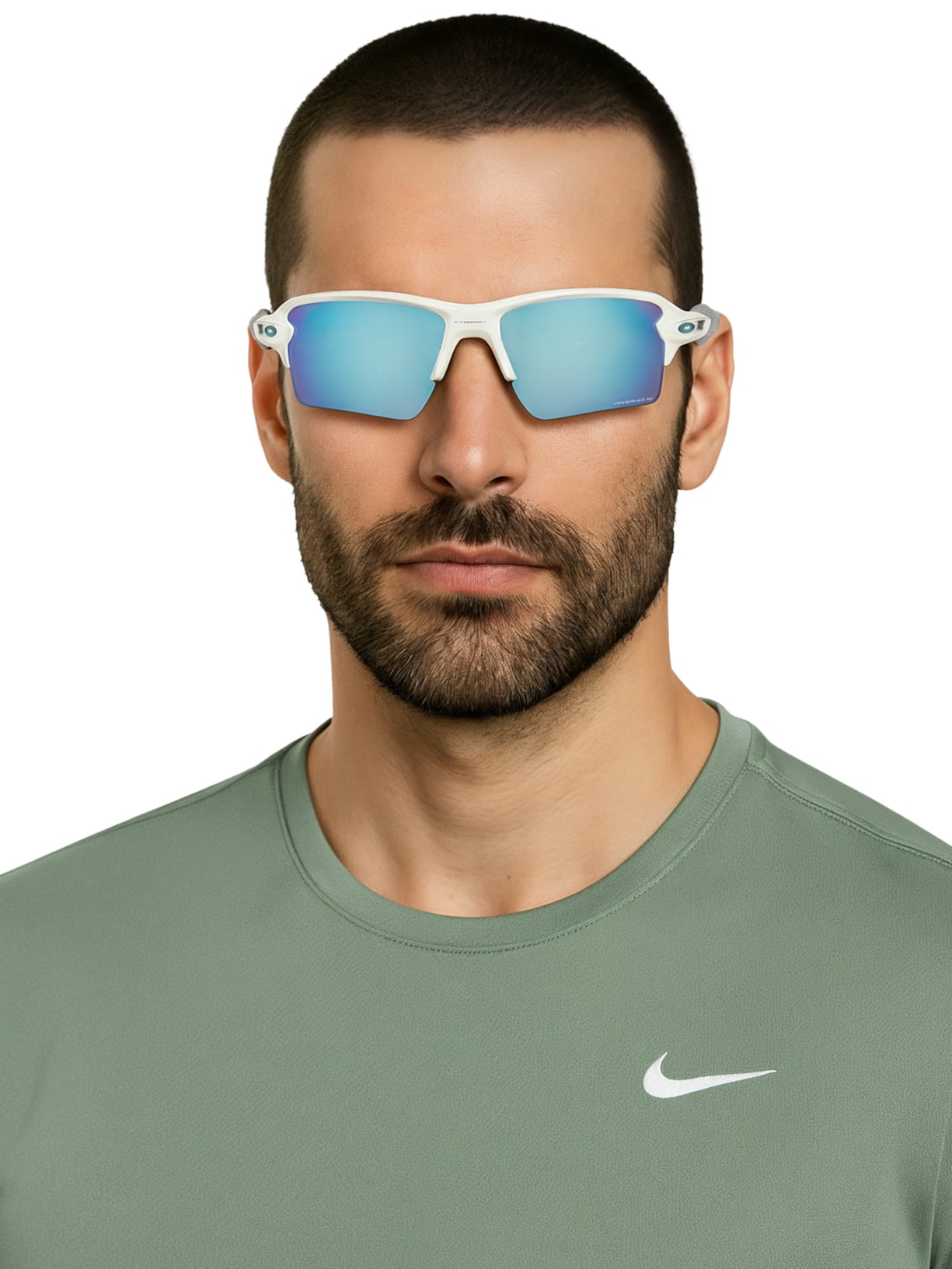 Óculos Masculino Flak 2.0 Xl Mist W/ Prizm Dp Wtr Pol Azul Oakley