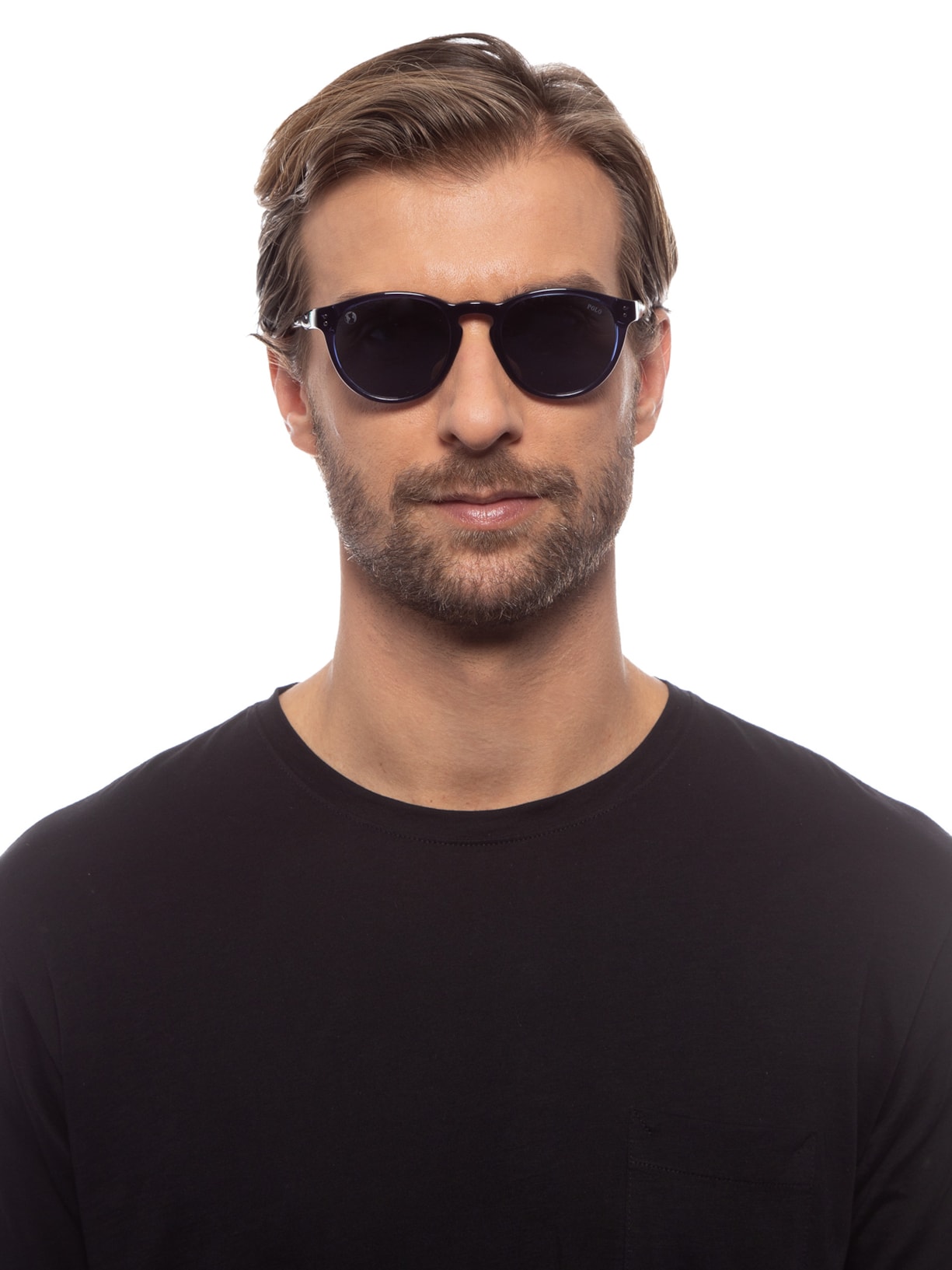 Óculos Masculino Shiny Transparent Azul Polo Ralph Lauren