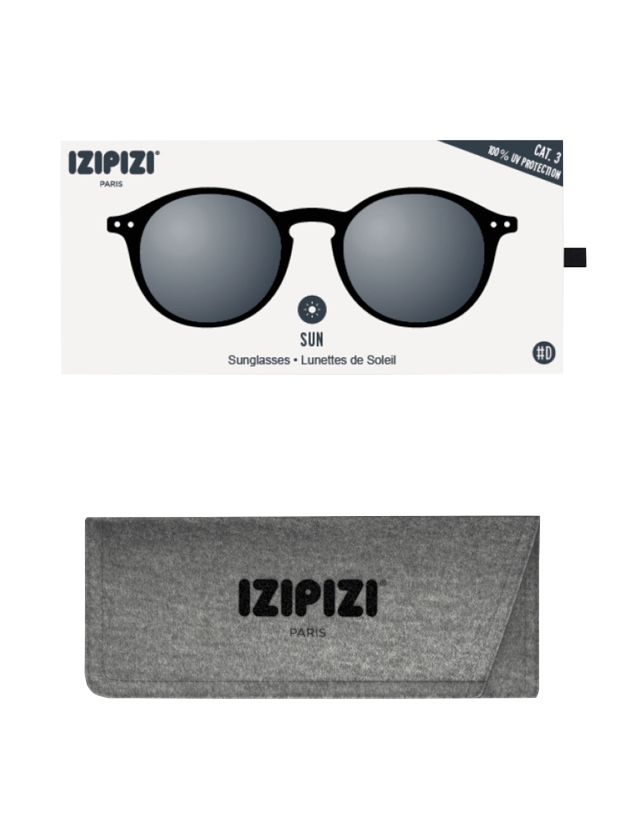 Óculos Unissex De Sol D-Sun Preto Izipizi