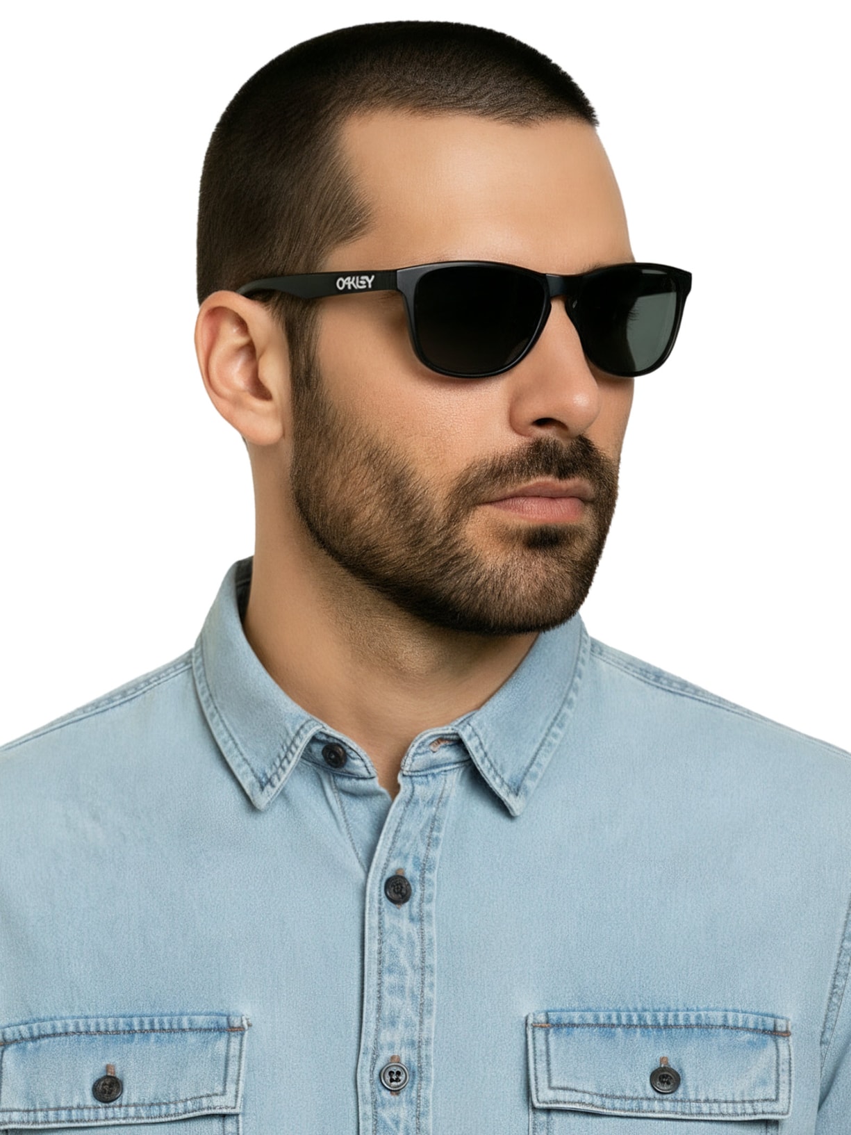 Óculos Unissex Frogskins S Blk Prizm Black Polar Preto Oakley