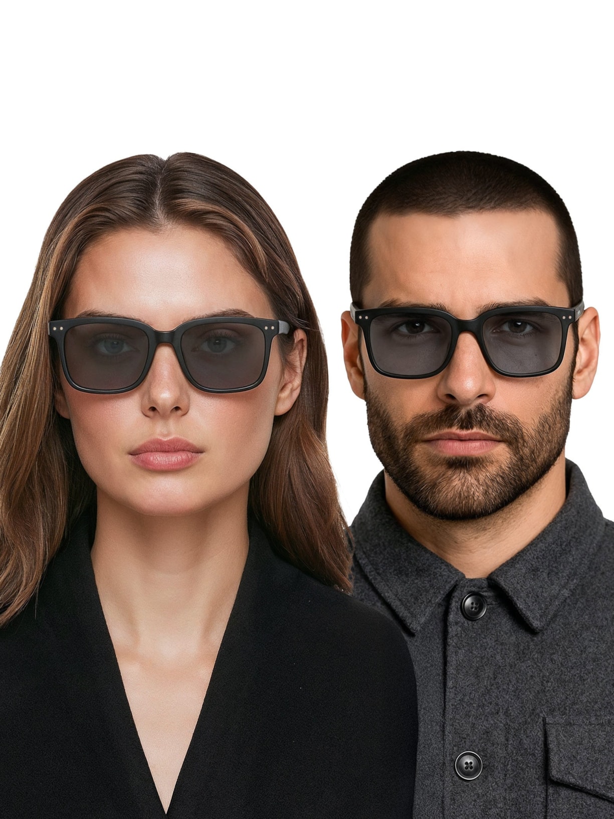 Óculos Unissex L Sun Large Retangular Preto Izipizi