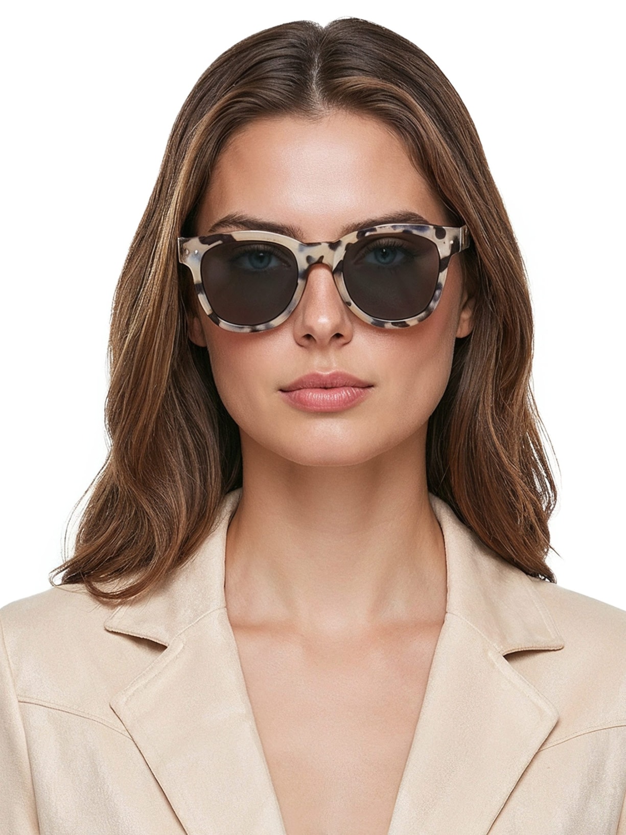 Óculos Unissex N Sun Oversized Trapeze Bege Izipizi