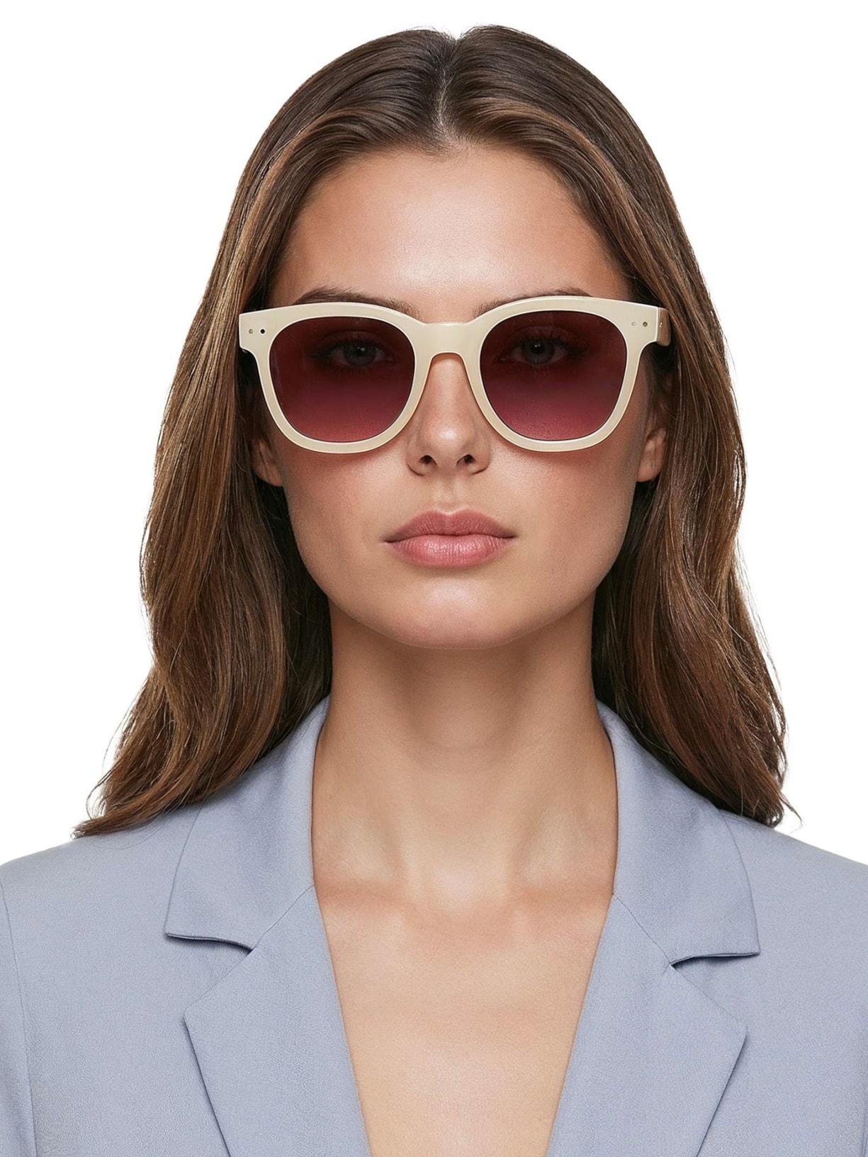 Óculos Unissex N Sun Oversized Trapeze Bege Izipizi