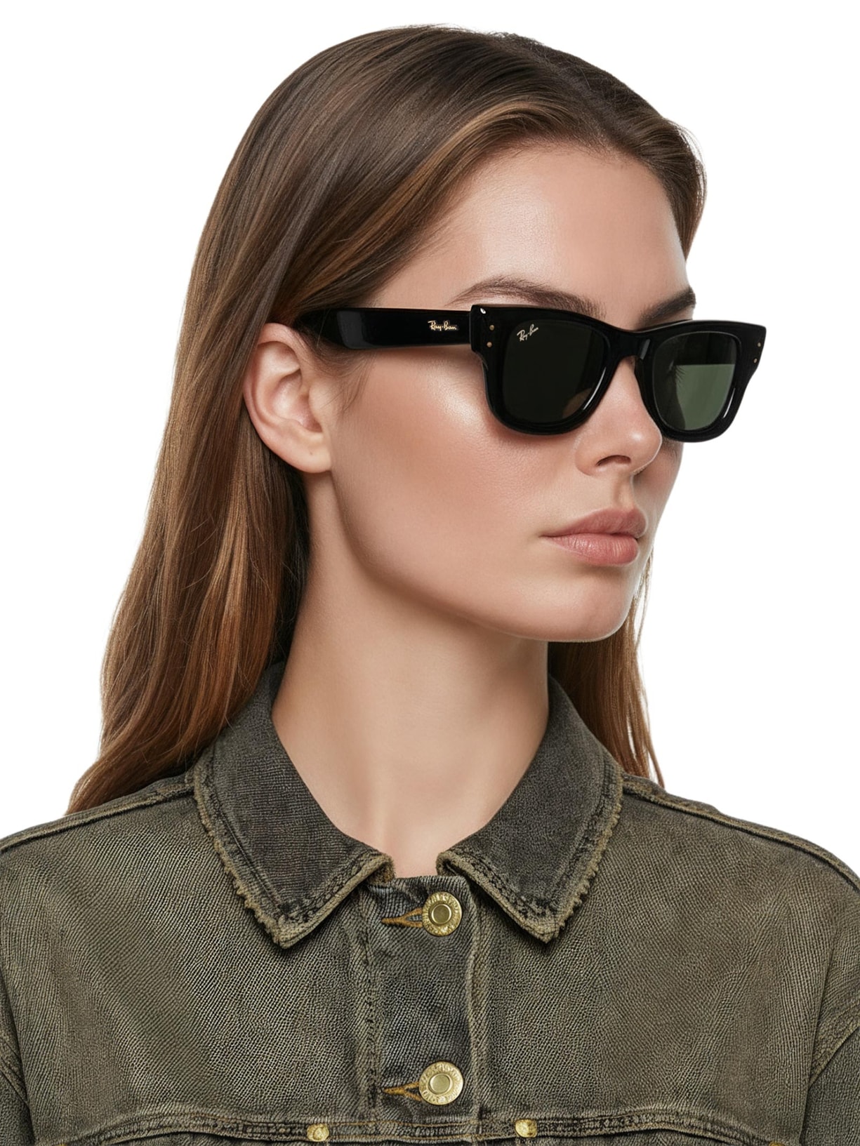 Óculos Unissex Wayfarer Puffer Preto Ray-ban