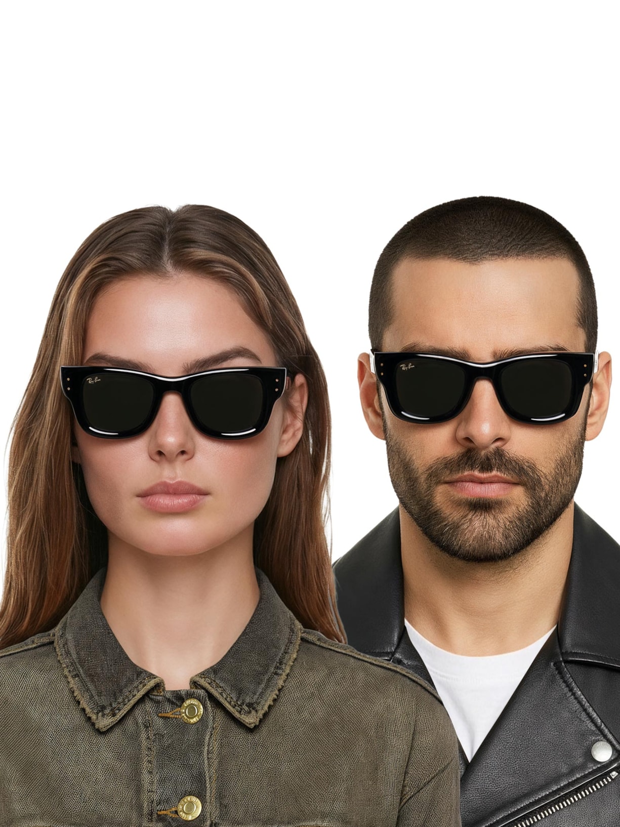 Óculos Unissex Wayfarer Puffer Preto Ray-ban