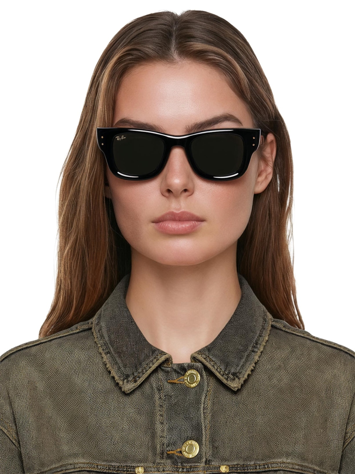 Óculos Unissex Wayfarer Puffer Preto Ray-ban