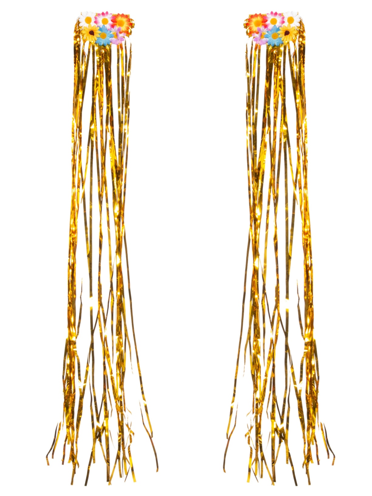 Ombreira Feminina Carnaval Flores - Dourado