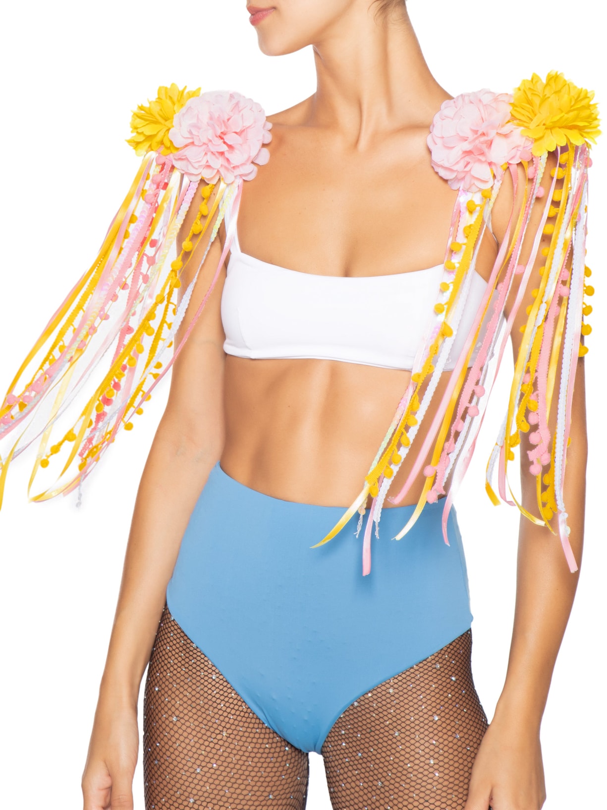 Ombreira Feminina Carnaval Tropical Amarelo Market 33