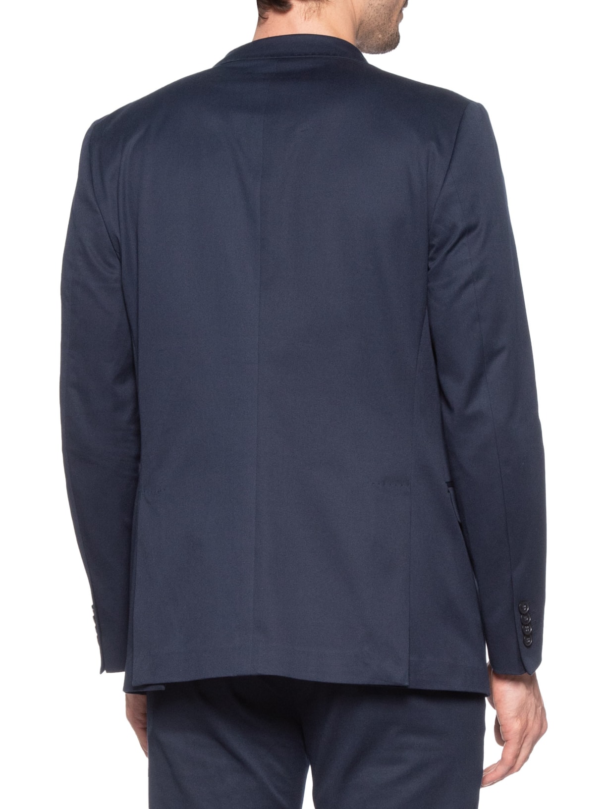 Paletó Masculino Algodão Com Elastano Sem Forro Azul Paramount Alfaiataria