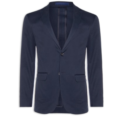 Paletó Masculino Algodão Com Elastano Sem Forro - Azul