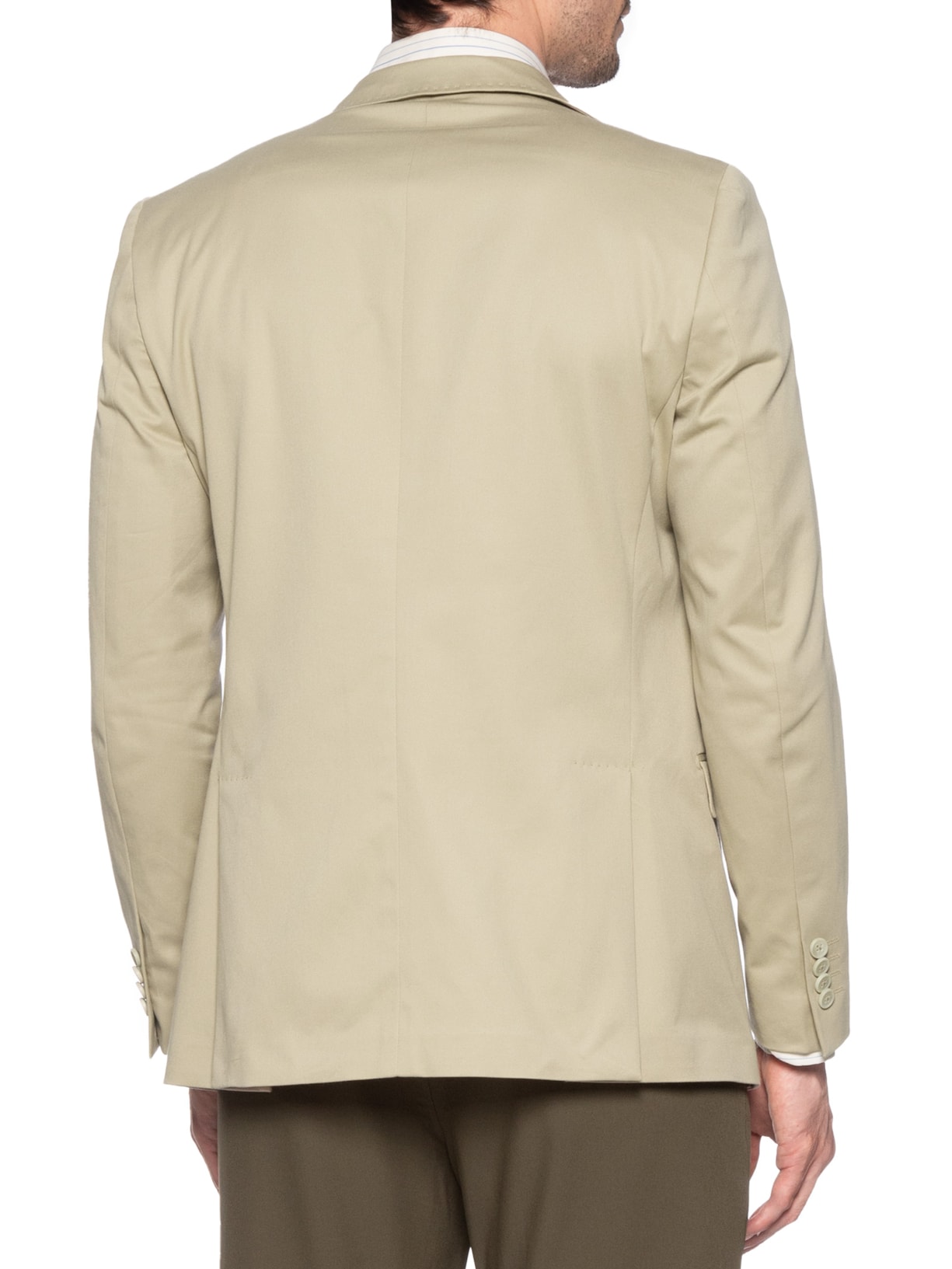 Paletó Masculino Algodão Com Elastano Sem Forro Bege Paramount Alfaiataria